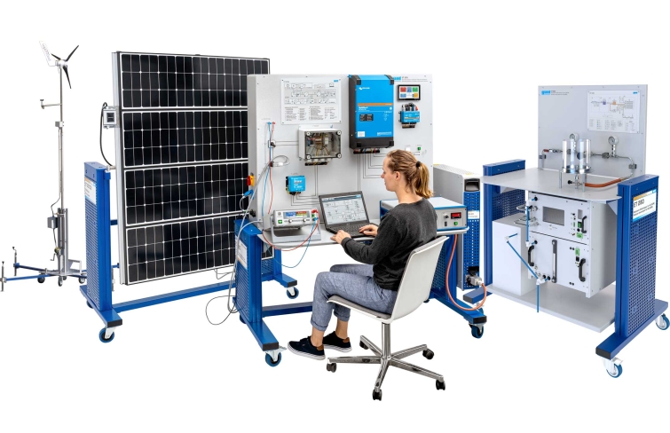 ET 280 Electrolyseur pour production d'hydrogène 500 NL/h, 35 bar max (AEM)  Banc mobile, logiciel d'acquisition, sytème de traitement de l'eau